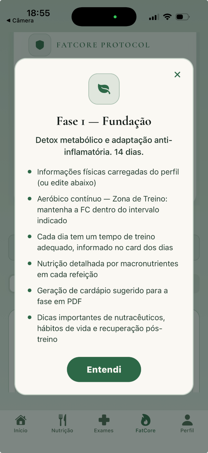 FatCore Protocol — Fase 1, Fundação